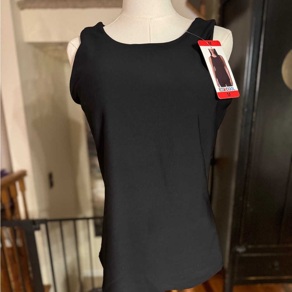 32 Degrees Black Cool Tank Top M, NWT